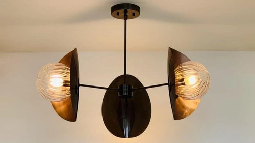 Lampadario ottone 3 luci - 3,