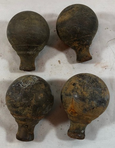 Antico pomello letto sfera - pomello, a