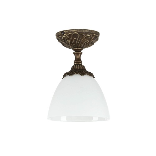 Plafoniera ottone vetro - in,