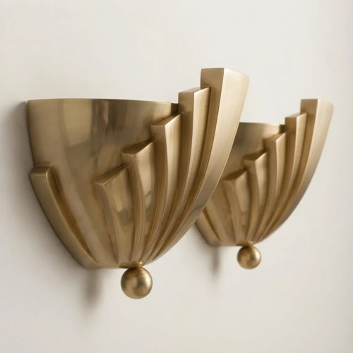 Applique art deco ottone - deco, in