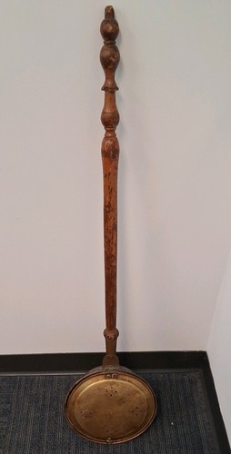 Antico scaldaletto ottone - scaldaletto,