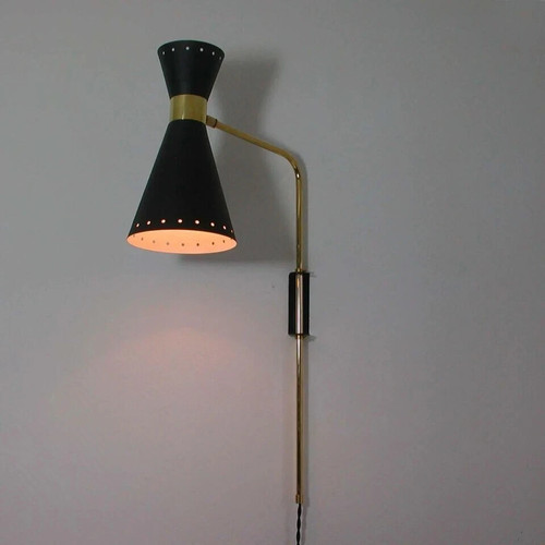 Applique moderna ottone - in,