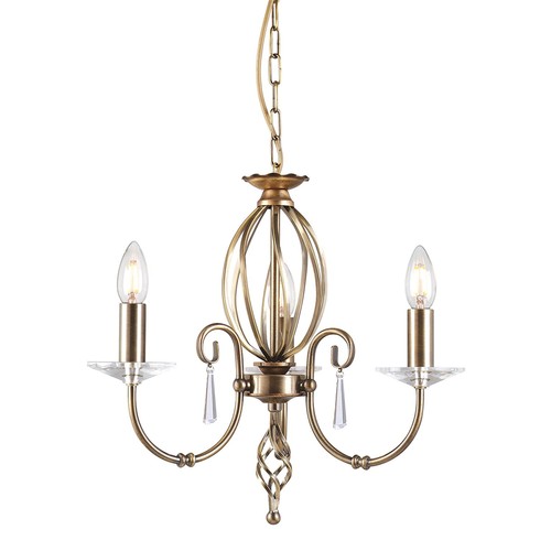 Elegante lampadario ottone - lampadario,